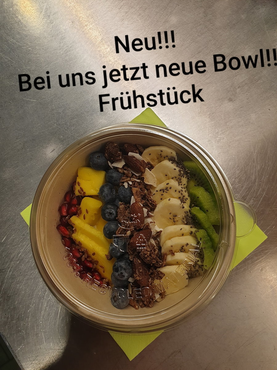 Frühstücksbowl in der Cafeteria Donauklinikum